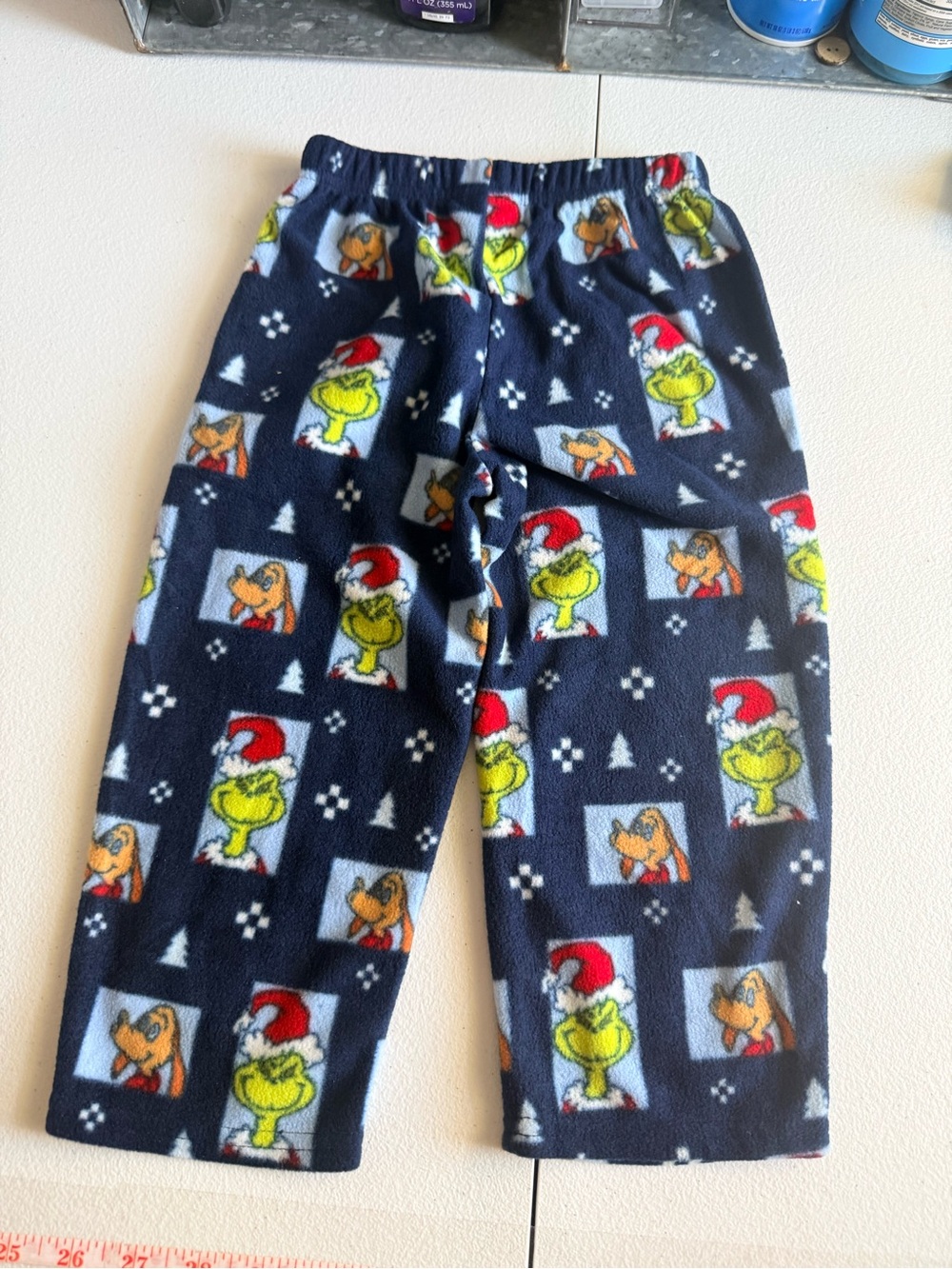 Kids Navy Grinch Fleece Pajama Pants - Unbranded